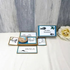 Geldgeschenk Glücksstein, Delfin, Geburtstagsgeschenk, Weihnachtsgeschenk, Glücksbringer, Gutschein, Geschenk für, 12