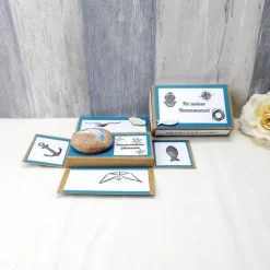 Geldgeschenk Glücksstein, Delfin, Geburtstagsgeschenk, Weihnachtsgeschenk, Glücksbringer, Gutschein, Geschenk für, 9