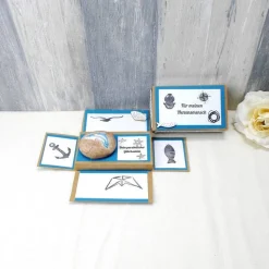 Geldgeschenk Glücksstein, Delfin, Geburtstagsgeschenk, Weihnachtsgeschenk, Glücksbringer, Gutschein, Geschenk für, 9