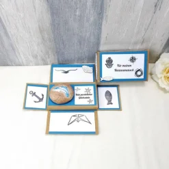 Geldgeschenk Glücksstein, Delfin, Geburtstagsgeschenk, Weihnachtsgeschenk, Glücksbringer, Gutschein, Geschenk für, 9