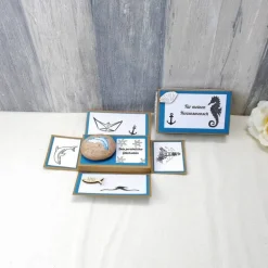 Geldgeschenk Glücksstein, Delfin, Geburtstagsgeschenk, Weihnachtsgeschenk, Glücksbringer, Gutschein, Geschenk für, 4