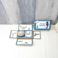 Geldgeschenk Glücksstein, Delfin, Geburtstagsgeschenk, Weihnachtsgeschenk, Glücksbringer, Gutschein, Geschenk für, 4