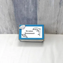 Geldgeschenk Glücksstein, Delfin, Geburtstagsgeschenk, Weihnachtsgeschenk, Glücksbringer, Gutschein, Geschenk für, 3