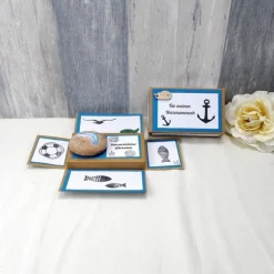 Geldgeschenk Glücksstein, Delfin, Geburtstagsgeschenk, Weihnachtsgeschenk, Glücksbringer, Gutschein, Geschenk für, 11