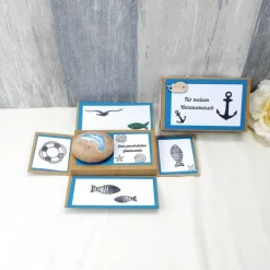 Geldgeschenk Glücksstein, Delfin, Geburtstagsgeschenk, Weihnachtsgeschenk, Glücksbringer, Gutschein, Geschenk für, 11