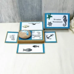 Geldgeschenk Glücksstein, Delfin, Geburtstagsgeschenk, Weihnachtsgeschenk, Glücksbringer, Gutschein, Geschenk für, 10