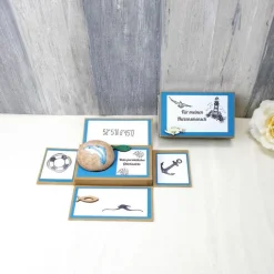 Geldgeschenk Glücksstein, Delfin, Geburtstagsgeschenk, Weihnachtsgeschenk, Glücksbringer, Gutschein, Geschenk für, 2