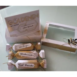 Geldgeschenk Goldene Hochzeit, Knallbonbons, Stampin up