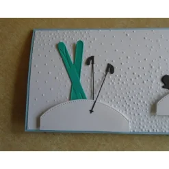 Geldgeschenk Gutschein Geburtstag Ski Snowboard Geschenkidee Gutscheinverpackung Farbe nach Wahl