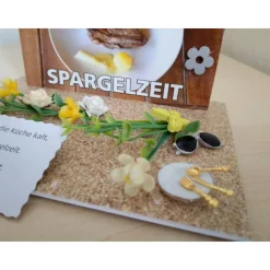 Geldgeschenk Gutschein Spargelessen – Kreatives Geschenk zum Restaurantbesuch