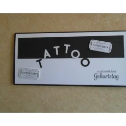 Geldgeschenk Gutschein Tattoo Tätowiert Geburtstag Geschenkidee Gutscheinverpackung