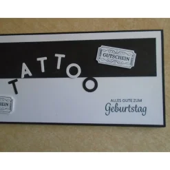 Geldgeschenk Gutschein Tattoo Tätowiert Geburtstag Geschenkidee Gutscheinverpackung