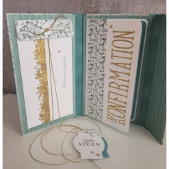 Geldgeschenk, Gutscheingeschenk zur Konfirmation, besondere Geschenkidee, Buchkarte