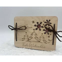 Geldgeschenk. Gutscheinkarte / Weihnachtskarte, Geschenkgutschein personalisierbar