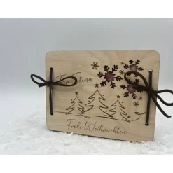 Geldgeschenk. Gutscheinkarte / Weihnachtskarte, Geschenkgutschein personalisierbar