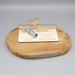 Geldgeschenk Heilige Firmung - aus Holz personalisiert
