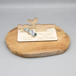 Geldgeschenk Heilige Firmung - aus Holz personalisiert