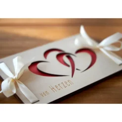 Geldgeschenk Hochzeit & Geburtstag – Kreative Geschenkidee mit Herzmotiv, Reise, Geburt, Geschenkverpackung