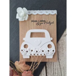 Geldgeschenk "Hochzeit" ~ Geschenkverpackung Retro Auto ~ Käfer  ~ Geburtstag