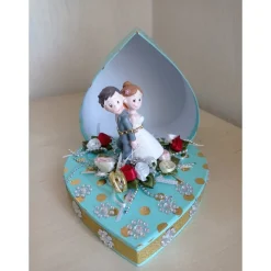 Geldgeschenk Hochzeit – Humorvolle Herzbox als Hochzeitsgeschenk mit Szene – SaBienchenshop