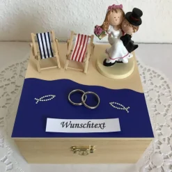 Geldgeschenk Hochzeit Flitterwochen Reise Urlaub Strand Meer Hochzeitsreise Hochzeitsgeschenk maritim Brautpaar Geld schenken