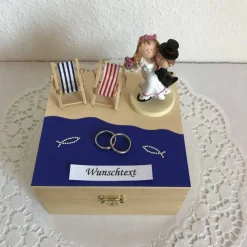 Geldgeschenk Hochzeit Flitterwochen Reise Urlaub Strand Meer Hochzeitsreise Hochzeitsgeschenk maritim Brautpaar Geld schenken
