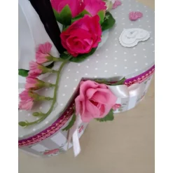 Geldgeschenk Hochzeit: Herzbox mit Brautpaar & Blumendeko – Individuell & liebevoll gestaltet