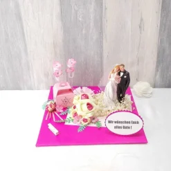 Geldgeschenk Hochzeit, Hochzeitsgeschenk, pink