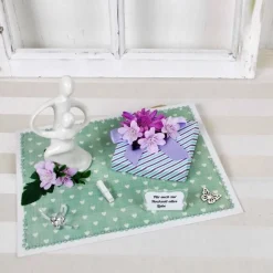 Geldgeschenk Hochzeit, Hochzeitsgeschenk, grün, mit moderner Figur