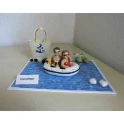 Geldgeschenk Hochzeit Strand Meer Schlauchboot – Kreative Geschenkidee im SaBienchenshop