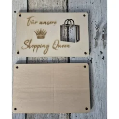 Geldgeschenk Holz Geldkarte – Kreative Geschenkidee für Reise, Geburtstag & Wunscherfüller