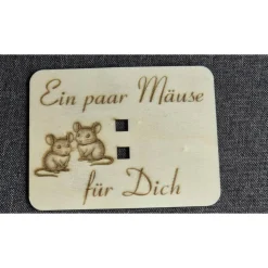 Geldgeschenk Holzkarte – Persönliche Geldkarte für Geburtstag, Taufe & Hochzeit