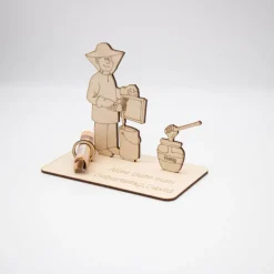 Geldgeschenk Imker - aus Holz personalisiert