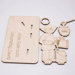 Geldgeschenk Imker - aus Holz personalisiert