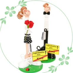 Geldgeschenk Jugendweihe – personalisierte Holzfigur handbemalt | kreatives Unikat