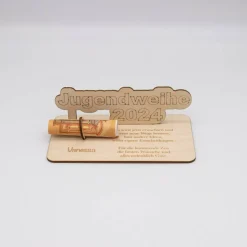 Geldgeschenk Jugendweihe - aus Holz personalisiert