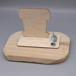 Geldgeschenk Kaffeevollautomat - aus Holz personalisiert
