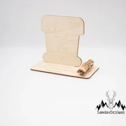 Geldgeschenk Kaffeevollautomat - aus Holz personalisiert