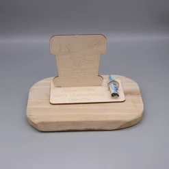 Geldgeschenk Kaffeevollautomat - aus Holz personalisiert