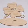Geldgeschenk Kleeblatt - aus Holz personalisiert