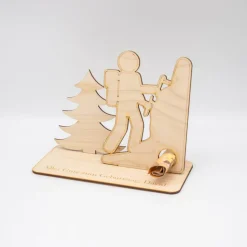 Geldgeschenk Klettern - aus Holz personalisiert