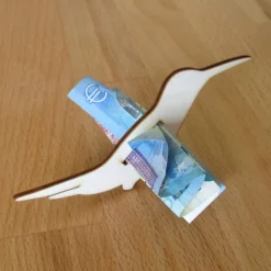Geldgeschenk Kolibri Finn aus Holz