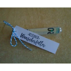 Geldgeschenk  Konfirmation,Junge, Reagenzglas ,Verpackung ,Geldverpackung Wunscherfüller,Konfirmation,Blau