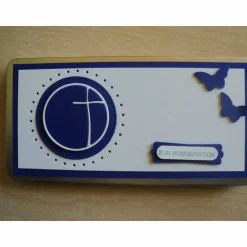 Geldgeschenk Konfirmation Junge Kreuz Schokoladengeschenk Geldgeschenkdose Verpackung Schokolade Blau Dose Schokolade