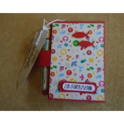 Geldgeschenk  Konfirmation Mädchen Reagenzglas Verpackung Geldverpackung Wunscherfüller Konfirmation Rot