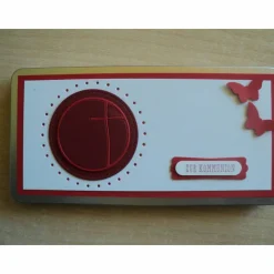 Geldgeschenk  Konfirmation Mädchen Kreuz Schokoladengeschenk Geldgeschenkdose Verpackung Schokolade Rot Dose Schokolade