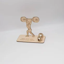 Geldgeschenk Kraftsport - aus Holz personalisiert