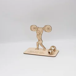 Geldgeschenk Kraftsport - aus Holz personalisiert