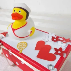 Geldgeschenk Krankenschwester, Quietscheente, lustig, Geburtstagsgeschenk