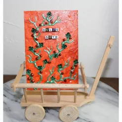 Geldgeschenk LEITERWAGEN GLITZERBÄUMCHEN zu Ostern Muttertag Valentintstag Vatertag Geburtstag Abschied Hochzeit Firmung